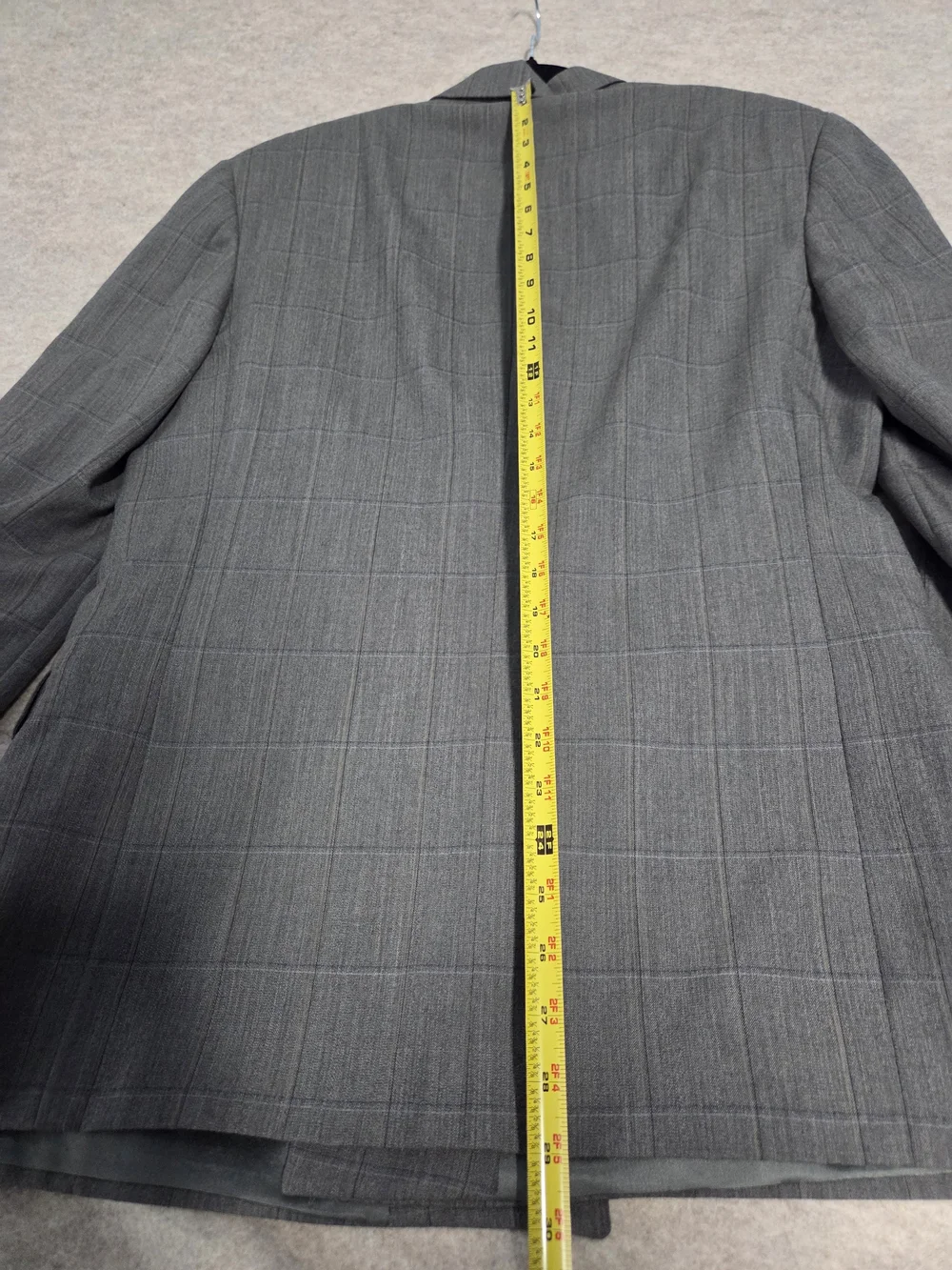 TALLIA Double-Breasted Windowpane Vintage Corporate Old-Hollywood Polish